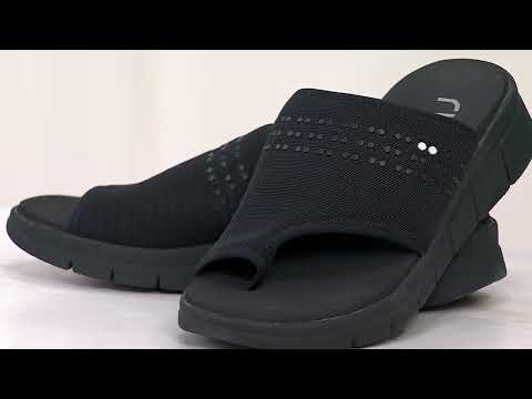 Ryka Washable Toe-Loop Slide Sandals - Elegance on QVC