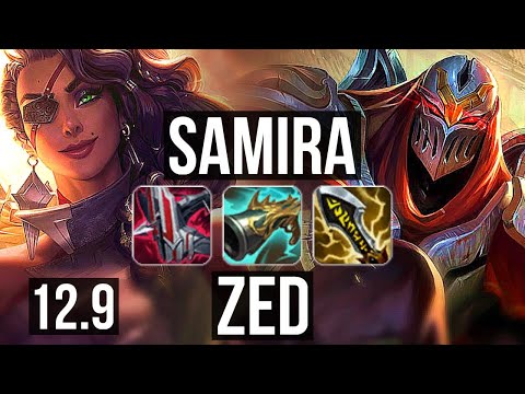 SAMIRA & Pyke vs ZED & Senna (ADC) | 16/1/6, Quadra, Legendary | EUW Challenger | 12.9