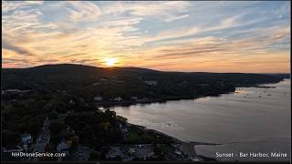 Bar Harbor Sunset - Drone Video
