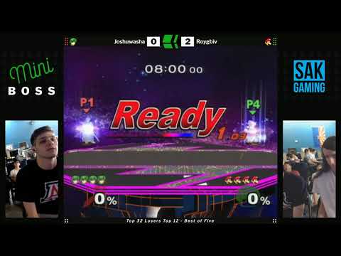 Mini Boss 5 SSBM Top 32 Losers Top 12 - Joshuwasha (Marth) vs Roygbiv (Luigi)