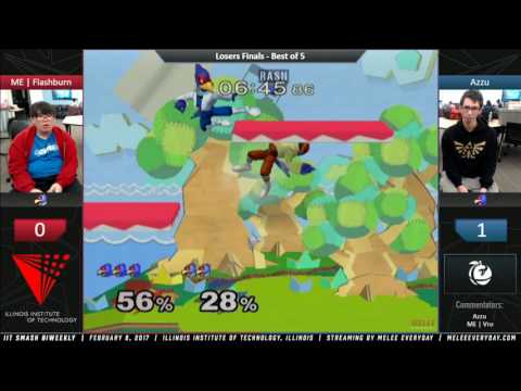 IIT Biweekly [2/8/17] - Azzu (Falco) vs. ME | Flashburn (Neutral Falco) - SSBM - Losers Finals