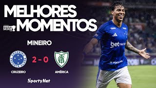 KJ MARCOU DOIS E O CRUZEIRO DE TITE SE RECUPEROU - Cruzeiro 2x0 América - Melhores Momentos Mineiro