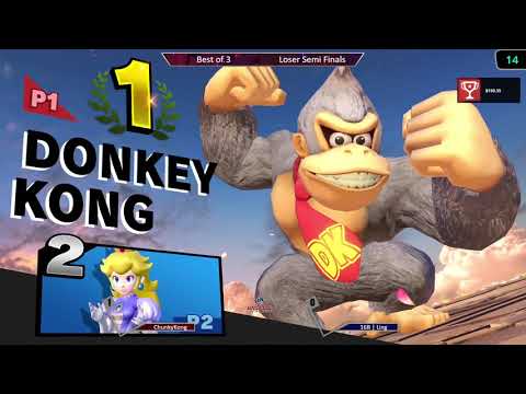 Lagspike 33 - Losers Semis - Chunkey Kong (Donkey Kong) vs 16B | Ling (Peach)