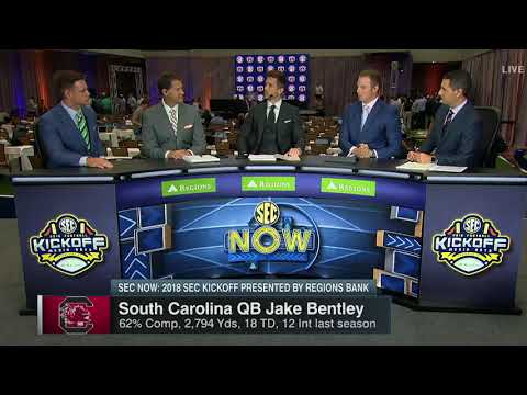 Jake Bentley on Set at SEC Media Day — 7/19/18