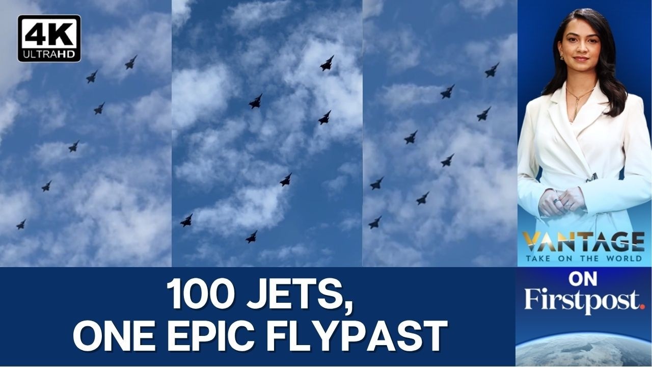 Watch: Swedish Fighter Jets Create Stunning '100' In The Sky | Vantage on Firstpost | N18G | 4K