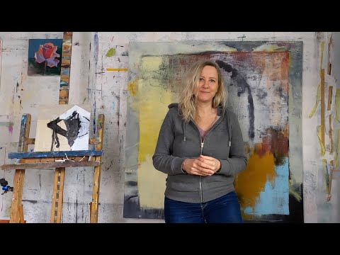 Painting with oil paint and cold wax, Part 2