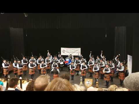 Simon Fraser University Pipe Band. BC Pipers indoor competition April 2017. MSR.