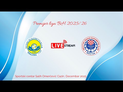 UŽIVO: OŽRK Krajina - HŽRK Zrinjski - 9. kolo Premijer liga BiH ž,  2025/26