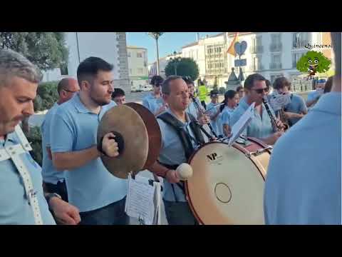 Diana floreada de la Banda de Música en la Feria de Villanueva de Córdoba