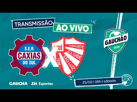 JOGO COMPLETO: CAXIAS (2) 1x1 (3) SÃO LUIZ | TROFÉU FARROUPILHA | GAUCHÃO 2026 | 21/02/2026