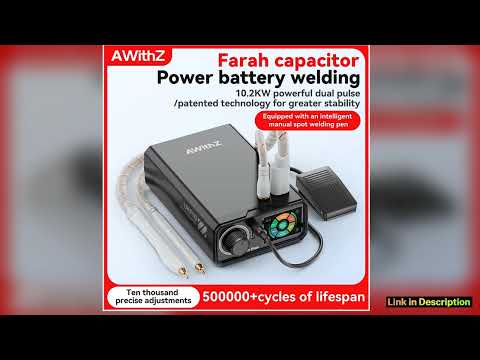 AWithZ UKF10 Spot Welder Super Farad Capacitor Spot Welding Machine 18650 Lithium Battery DIY