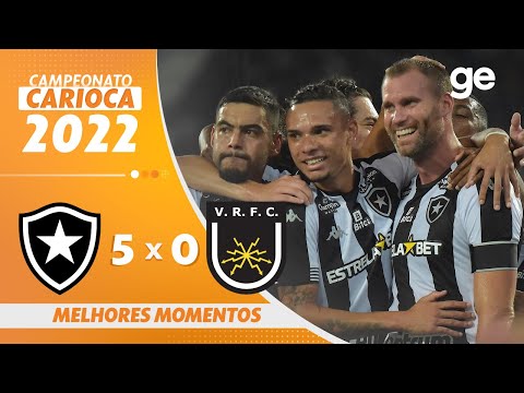BOTAFOGO 5 X 0 VOLTA REDONDA | MELHORES MOMENTOS | 10ª RODADA CARIOCA 2022 | ge.globo