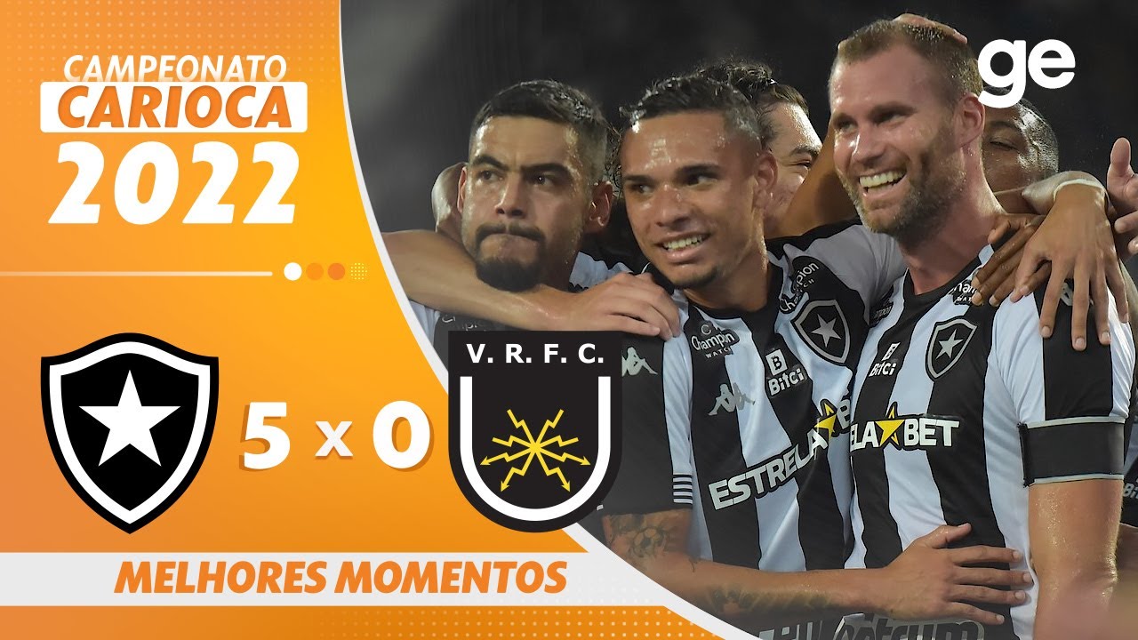 VÍDEO: Gols e melhores momentos da vitória do Botafogo sobre o Volta Redonda por 5 a 0