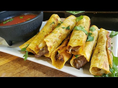 Steak and Cheese Taquitos on the Blackstone Griddle