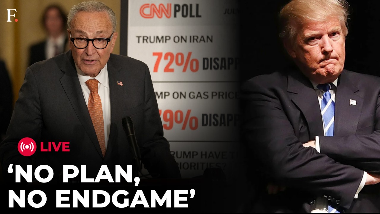 US IRAN WAR LIVE: Chuck Schumer Tears Into Trump's Iran War Strategy, Demands Congress Act