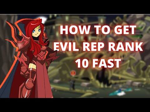 AQW Fastest Evil Reputation Guide Rank 10
