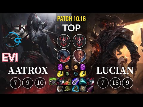 DFM Evi Aatrox vs Lucian Top - KR Patch 10.16