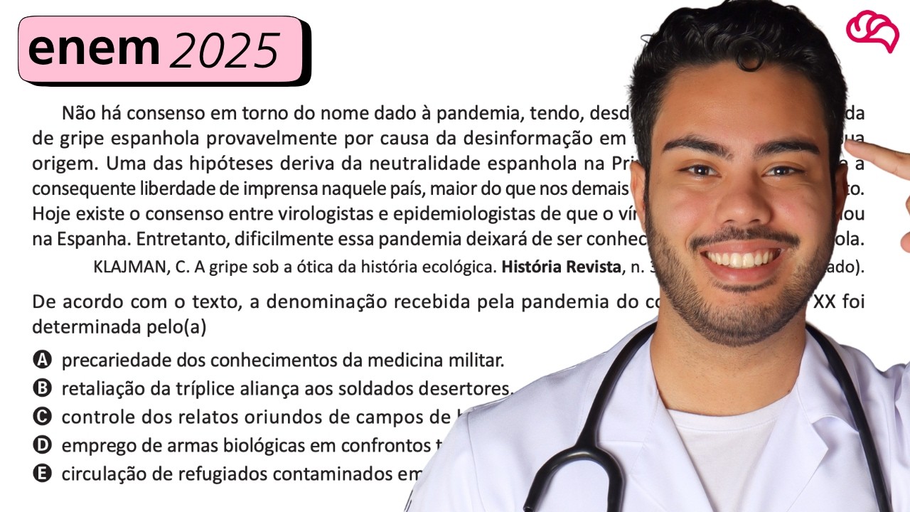 Resolução em Vídeo — Questão 52 ENEM 2025
