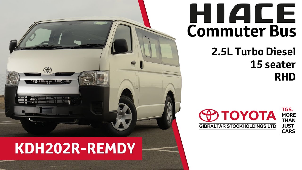 Toyota Hiace Commuter Bus - 2.5 Turbo Diesel - 15 seater - RHD