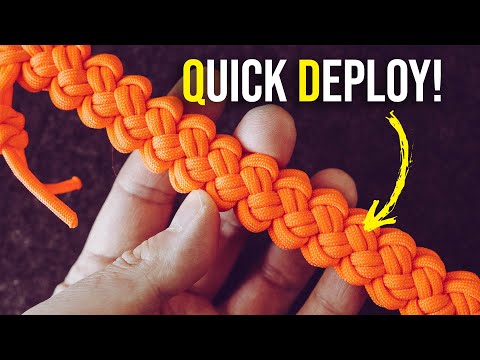 MESS NO MORE! Zipper Sinnet Paracord Carry | Quick Release Paracord