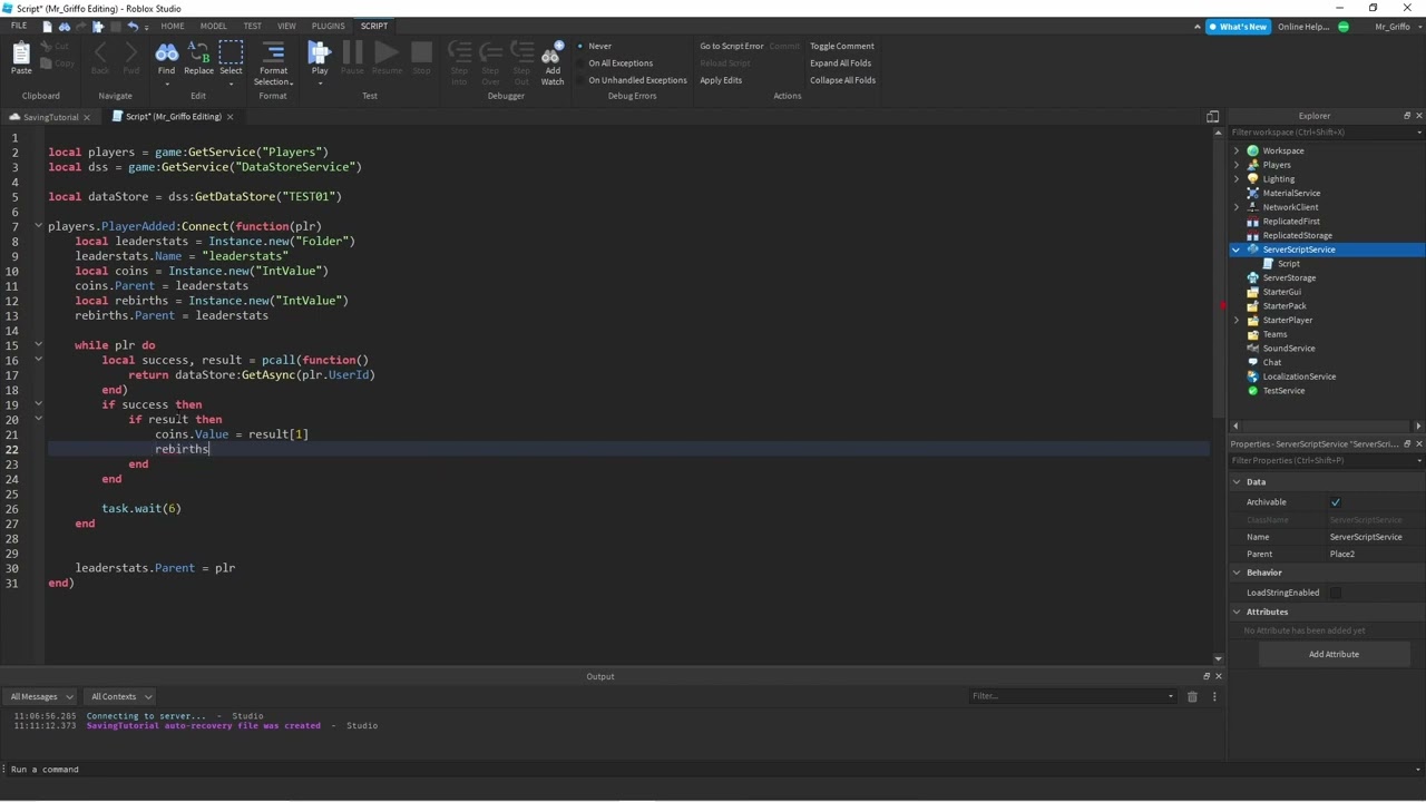 A Quick Roblox Save/Load Tutorial