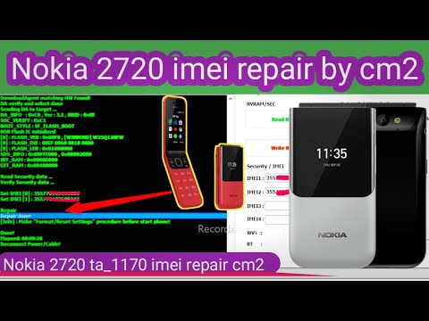 Nokia 2720 imei repair by cm2 ! Nokia 2720 imei repair fix