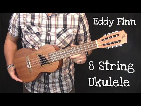 Eddy Finn EF-98T Mahogany Top & Neck 8-String Tenor Size Ukulele image 6