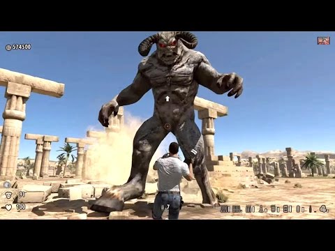 Serious Sam 3 BFE Jewel of the Nile intro, Last level, final boss fight and ending