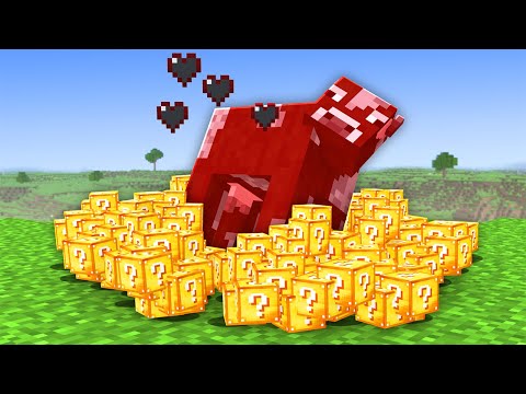 Minecraft, But Every Drop Is LUCKY BLOCKS!