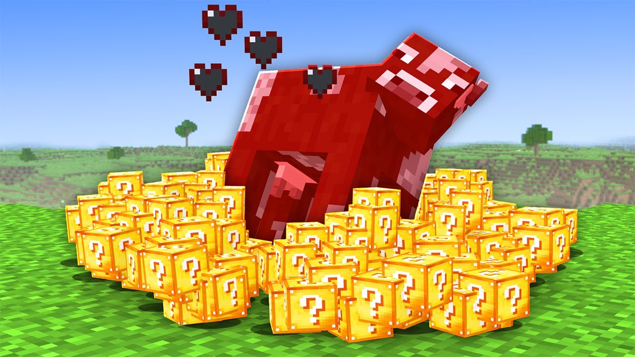 Minecraft, But Every Drop Is LUCKY BLOCKS!