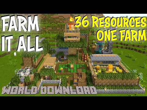 How to Make an Everything Farm in Minecraft 1.18 | Farm Complex Minecraft 1.18 | FREE World Download