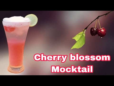 Cherry blossom mocktail || How to make mocktail || Easy to make || The mocktail bar||