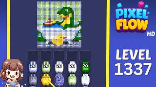Pixel Flow Level 1337 Solution Walkthrough