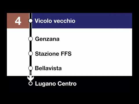 annunci TPL - 4 - Canobbio - Lugano FFS - Loreto - Lugano Centro