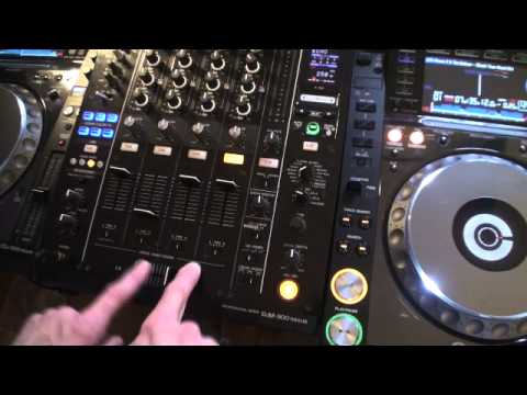 DJ Tutor - Pioneer DJM900 NEXUS Tutorial 2 Up Faders, cross fader asign and cross fader