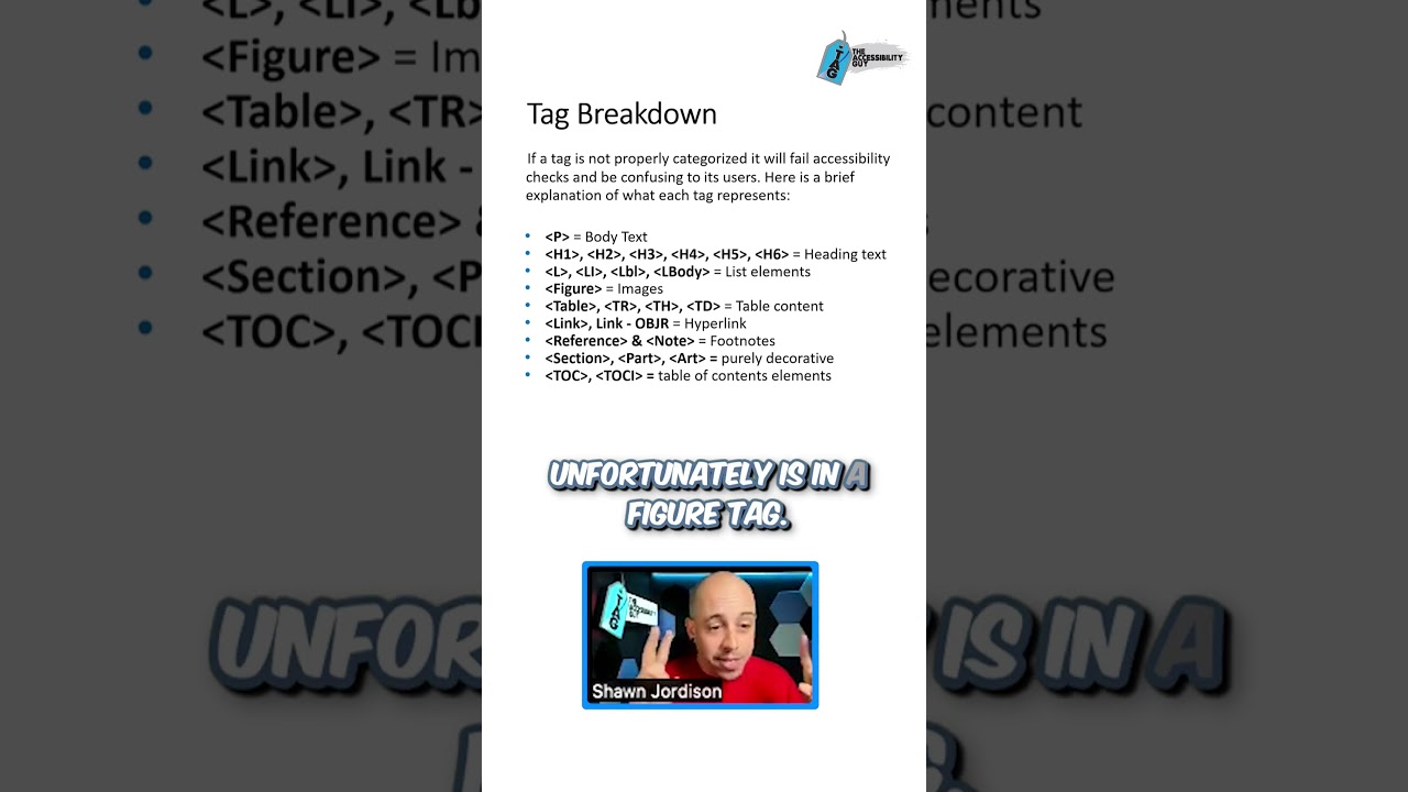 PDF Tags Breakdown #pdfaccessibility #accessibilitymatters #inclusivedesign