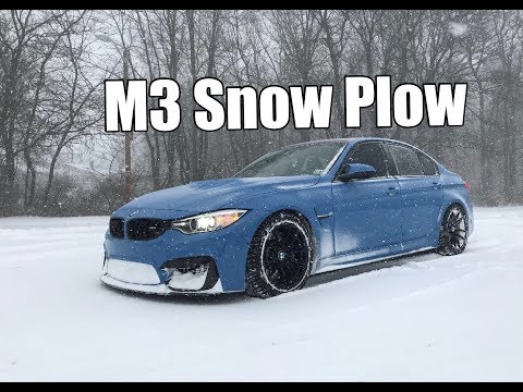 BMW F80 M3 Snow Plow and Blizzard Fun!