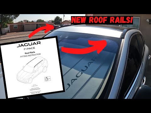 HOW TO INSTALL ROOF RAILS 2017-2019 JAGUAR F-PACE |(Part 2) T4A6072 & T4A6067 Roof Rail Installation