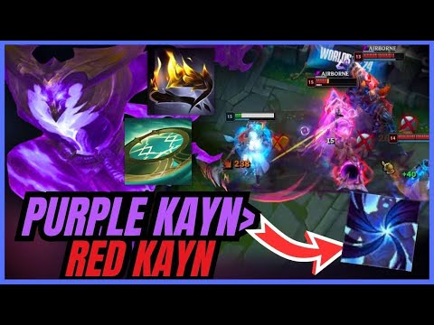 *NEW* PURPLE KAYN BUILD 1V9 SOLO CARRY WITH THIS SETUP!