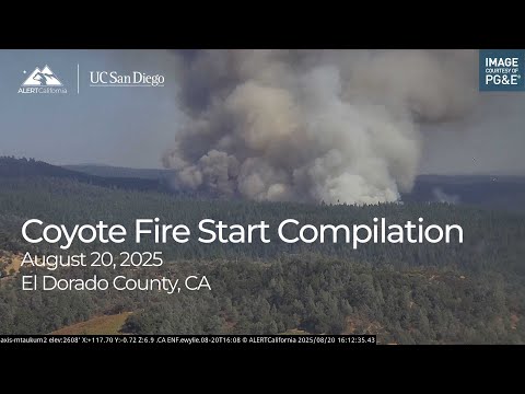 Coyote Fire Start and Growth Compilation