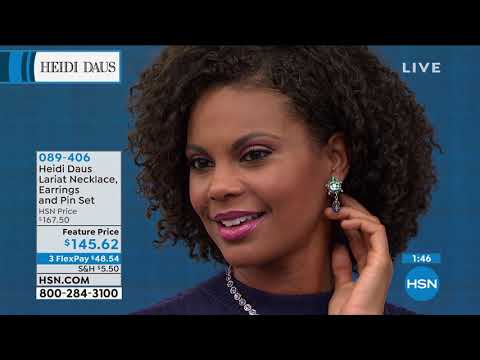 Heidi Daus "Happy Elephant" Crystal and Enamel Jewelry S...