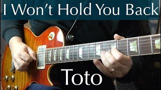 I Won't Hold You Back - Guitar Solo Cover