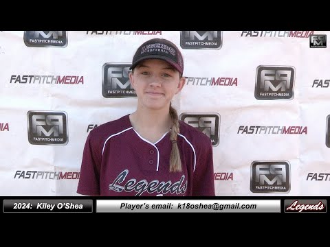 2024 Kiley O’Shea 3.55 GPA - Shortstop Softball Skills Video Norcal Legends