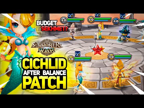 Almost Full Wind Team with NEW CICHLID in Summoners War