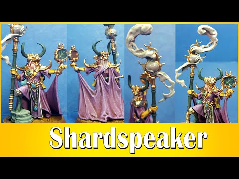 Joyful Painting - Shardspeaker Of Slaanesh - He has some cool robes.