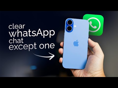 How to Clear WhatsApp Chat on iPhone Except One Contact (explained)