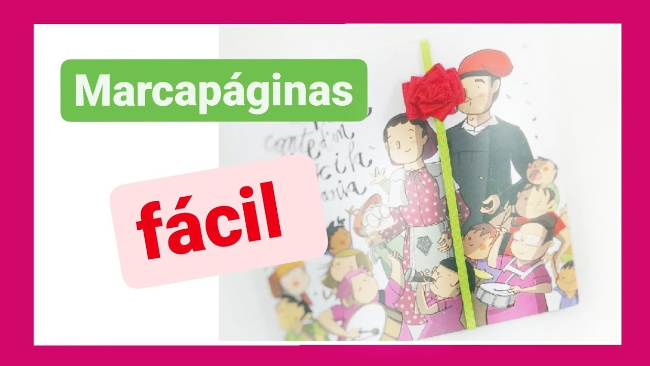 Como hacer PUNTO de LIBRO de TELA 🌹 Marcapáginas en menos de 5 minutos ¡MUY FÁCIL!📘😲