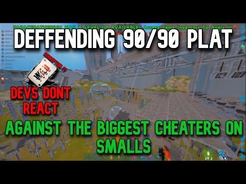 Ark Official Small Tribes (PVP) / Deffending 90/90 Plat against the biggest Cheaters on Smalls