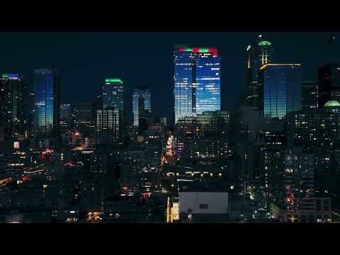 Downtown Seattle Night View | Washington | USA 🇺🇸 | Drone 4K | Night | DJI Mini 4 Pro