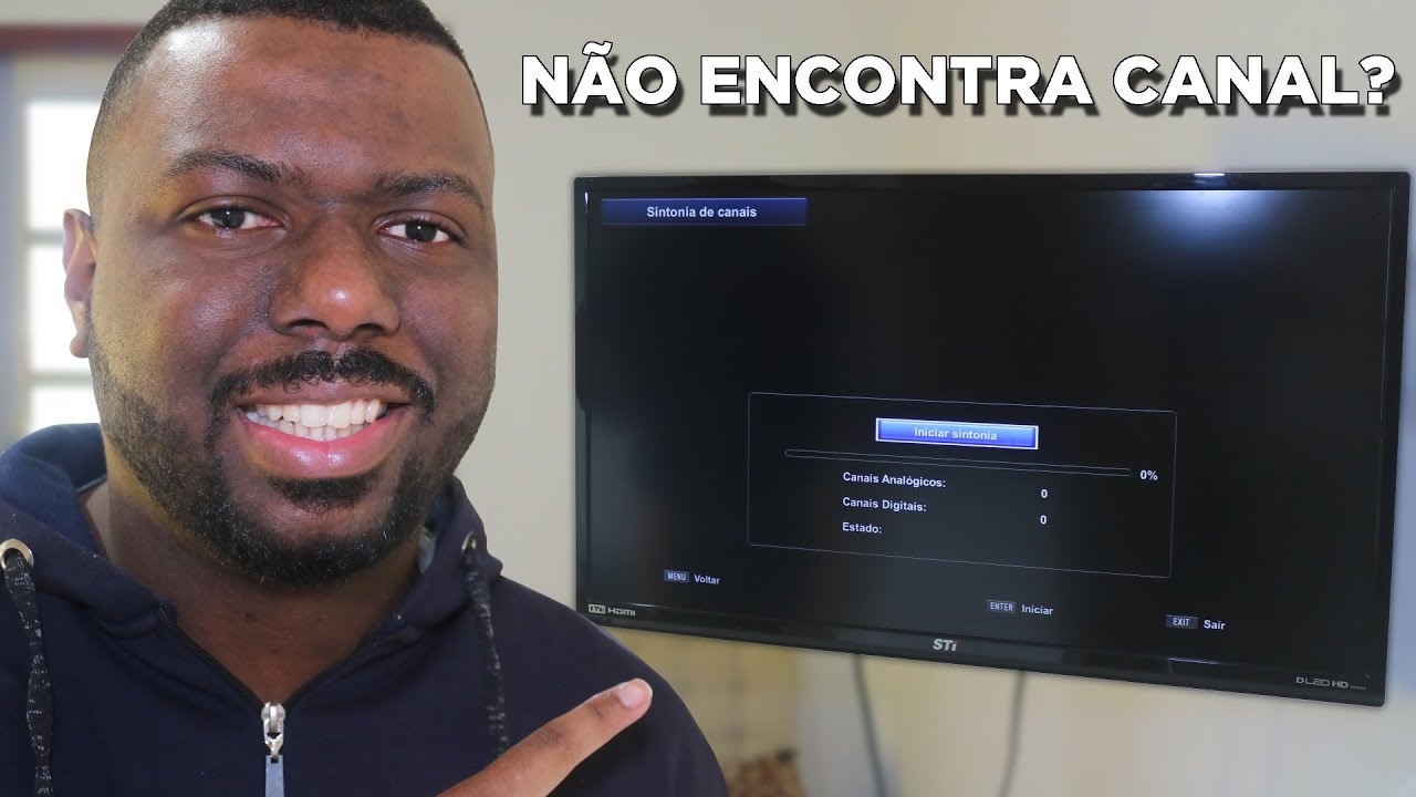 Como achar Canais Digitais em Qualquer TV - Sintonizando Canais Abertos